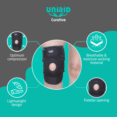 Genouillère avec rotule ouverte