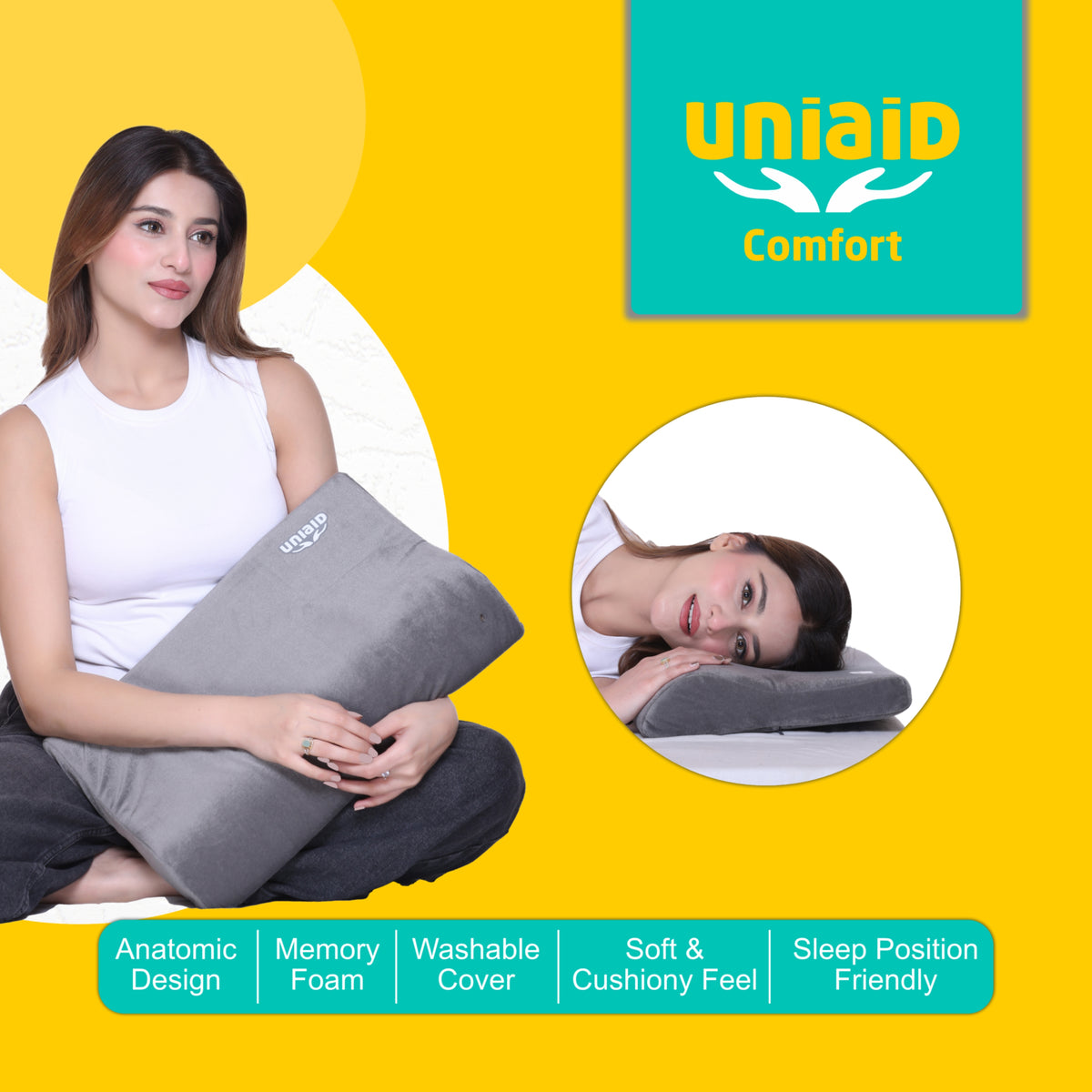 Appuie-tête médical cervical en mousse à mémoire de forme