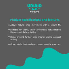 Genouillère avec rotule ouverte